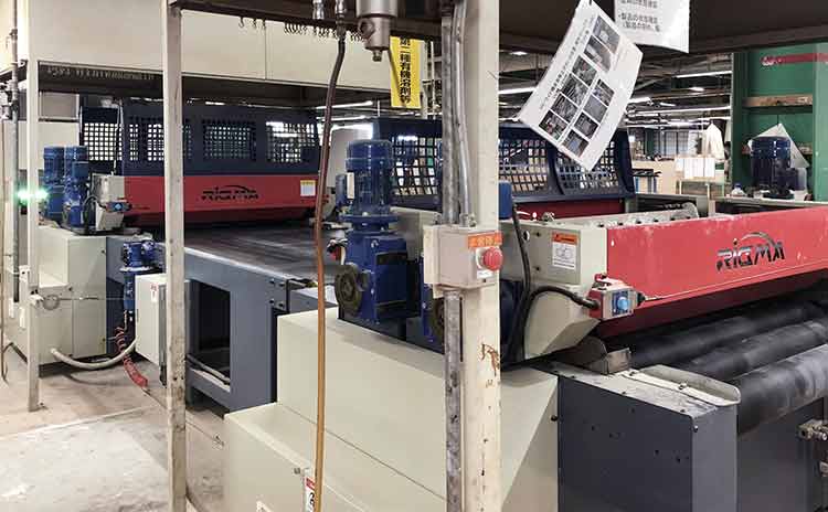 I-H35-pre-paintedcoloringline Factory-Facility 塗装設備 先塗着色ライン|冨士ファニチア